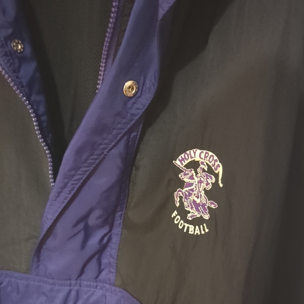 Reebok Black and Purple Windbreaker